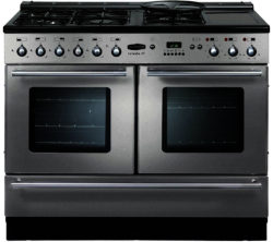 RANGEMASTER  Toledo XT Dual Fuel Range Cooker - Stainless Steel & Chrome